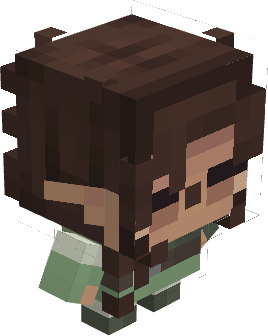 Blockbench model of a chibi elf "Lil' Aeri"